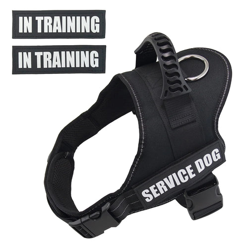 Bulldog Corgi Chihuahua Chest Harness for Service Dogs Custom Patches Soft Mesh Padded Dog Training Vest for Small and Large Dog